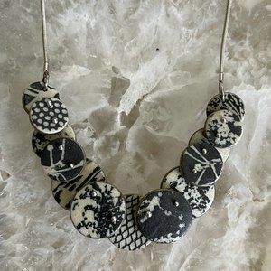 Modern Handmade Polymer Clay Artisan Necklace